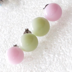 Orvosi fém! Hamvasak,  fülbevaló páros., Ékszer, Fülbevaló, Pötty fülbevaló, Ékszerkészítés, Üvegművészet, MESKA