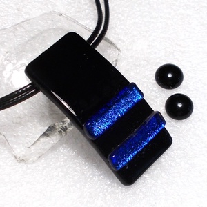  NEMESACÉL!  Kék-fekete karkötő, névnapra, születésnapra. - ékszer - ékszerszett - Meska.hu