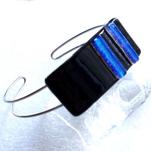  NEMESACÉL!  Kék-fekete karkötő, névnapra, születésnapra. - ékszer - ékszerszett - Meska.hu