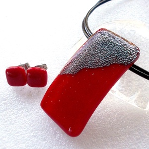 Elegáns meggypiros ékszerszett, ajándék nőnek, névnapra, születésnapra. - ékszer - ékszerszett - Meska.hu