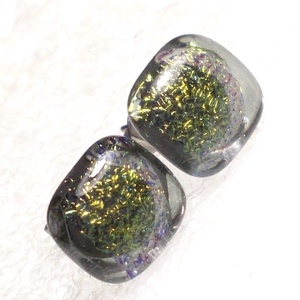 ORVOSI FÉM! Csillaghullás szürkében stiftes  fülbevaló, ajándék  névnapra, születésnapra., Ékszer, Fülbevaló, Pötty fülbevaló, Ékszerkészítés, Üvegművészet, MESKA