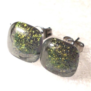 ORVOSI FÉM! Csillaghullás szürkében stiftes  fülbevaló, ajándék  névnapra, születésnapra. - ékszer - fülbevaló - pötty fülbevaló - Meska.hu