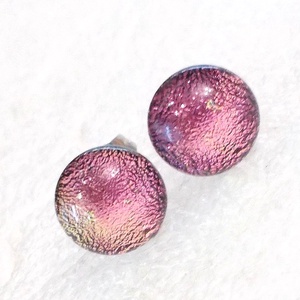 Százszorszép dichroic  fülbevaló, ajándék névnapra, születésnapra. - ékszer - fülbevaló - pötty fülbevaló - Meska.hu