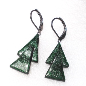  Karácsonyi lógós fülbevaló. - ékszer - fülbevaló - lógó fülbevaló - Meska.hu