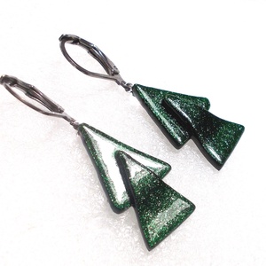  Karácsonyi lógós fülbevaló. - ékszer - fülbevaló - lógó fülbevaló - Meska.hu