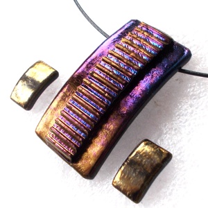 Bronzos-bíbor ékszerszett , ajándék névnapra születésnapra, karácsonyra - Meska.hu