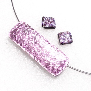 NEMESACÉL! Pink fények ékszerszett,  szalagavató bálra, ballagásra, névnapra, születésnapra., Ékszer, Ékszerszett, Ékszerkészítés, Üvegművészet, MESKA