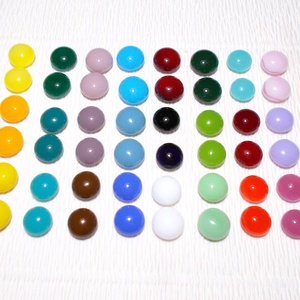 Nemesacél! Menta színű üveg fülbevaló, ajándék lányoknak, nőknek névnapra,születésnapra. - ékszer - fülbevaló - pötty fülbevaló - Meska.hu