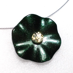 Smaragd rózsa nyaklánc , ajándék Valentin napra, névnapra születésnapra. - ékszer - nyaklánc - medál - Meska.hu