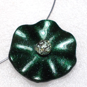 Smaragd rózsa nyaklánc , ajándék Valentin napra, névnapra születésnapra. - ékszer - nyaklánc - medál - Meska.hu