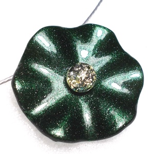 Smaragd rózsa nyaklánc , ajándék Valentin napra, névnapra születésnapra., Ékszer, Nyaklánc, Medál, Ékszerkészítés, Üvegművészet, MESKA