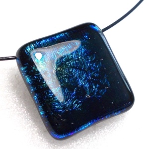 Mélykék óceán nyaklánc., Ékszer, Ékszerszett, Ékszerkészítés, Üvegművészet, MESKA