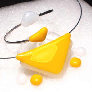 NEMESACÉL!  Szürke-sárga trendi ékszerszett. - ékszer - ékszerszett - Meska.hu