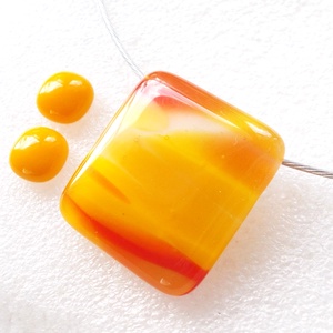 Napsugárzás ékszerszett, ajándék nőknek, lányoknak ., Ékszer, Ékszerszett, Ékszerkészítés, Üvegművészet, MESKA