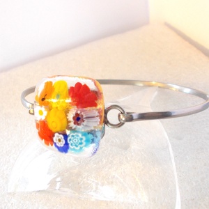 NEMESACÉL! Virágos nyár, karkötő, ajándék  lányoknak szalagavatóra, ballagásra, születésnapra, névnapra.  - ékszer - karkötő - karkötő medállal - Meska.hu