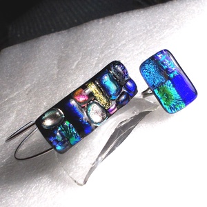 NEMESACÉL!  Dichroic mozaik karkötő és gyűrű, ajándék  lányoknak szalagavatóra, ballagásra, születésnapra, névnapra.  - ékszer - ékszerszett - Meska.hu