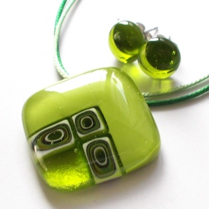 Lime nyaklánc. - ékszer - ékszerszett - Meska.hu