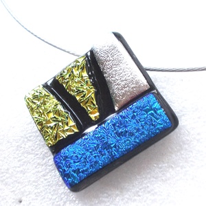 NEMESACÉL! Dichroic mozaik ékszrszett, ajándék pedagógus napra, születésnapra, névnapra.  - Meska.hu