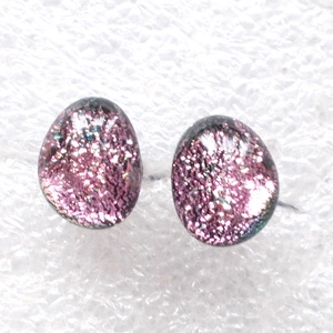 Orvosi fém! Magnólia dichroic kavics stiftes fülbevaló  , ajándék  névnapra, születésnapra. - ékszer - fülbevaló - pötty fülbevaló - Meska.hu