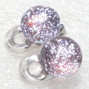  Csillaghullás rózsafényben klipszes  fülbevaló, ajándék  névnapra, születésnapra. - Meska.hu