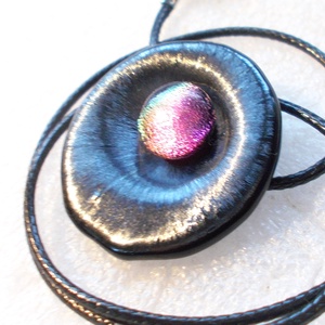 OVÁLIS! Gyöngykagyló dichroic ékszerszett , ajándék névnapra, születésnapra. - ékszer - ékszerszett - Meska.hu