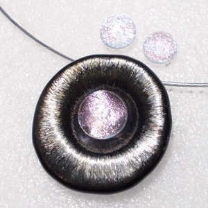 OVÁLIS!  Gyöngykagyló dichroic ékszerszett , ajándék névnapra, születésnapra. - Meska.hu