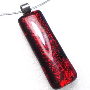 Rubin csillagok, dichroic nyaklánc. - ékszer - ékszerszett - Meska.hu