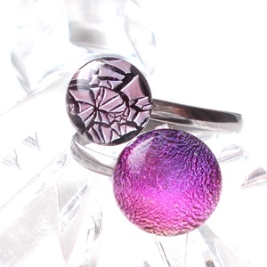  NEMESACÉL!  Rózsafények dichroic gyűrű. - ékszer - gyűrű - többköves gyűrű - Meska.hu