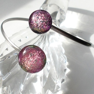  NEMESACÉL!  Rózsafények dichroic ékszerszett. - ékszer - ékszerszett - Meska.hu