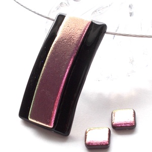 NEMESACÉL! Rózsafény dichroic ékszerszett. - Meska.hu