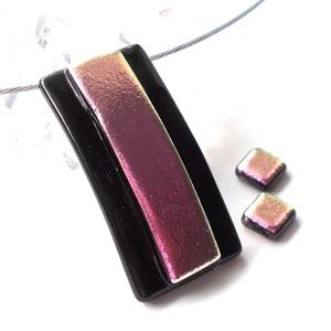 NEMESACÉL! Rózsafény dichroic ékszerszett. - ékszer - ékszerszett - Meska.hu