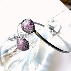  NEMESACÉL!  Rózsafények dichroic ékszerszett. - ékszer - ékszerszett - Meska.hu