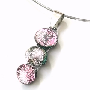  NEMESACÉL!  Magnólia dichroic nyaklánc. - Meska.hu