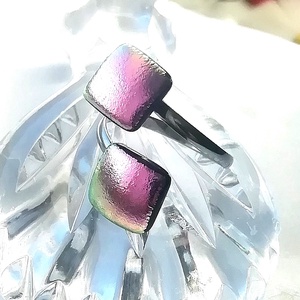  NEMESACÉL!  Magnólia dichroic nyaklánc. - ékszer - ékszerszett - Meska.hu