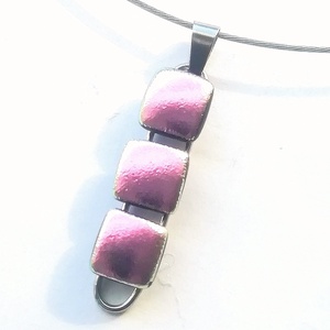  NEMESACÉL!  Magnólia dichroic nyaklánc. - ékszer - ékszerszett - Meska.hu