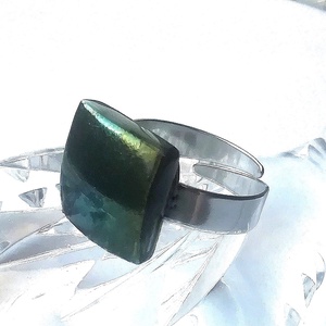  NEMESACÉL!  Bronzos moha dichroic nyaklánc. - ékszer - ékszerszett - Meska.hu