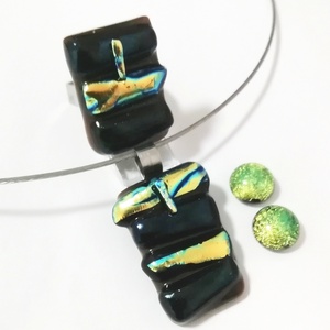 NEMESACÉL!  Dichroic mozaik, üvegékszerszett, ajándék  lányoknak szalagavatóra, ballagásra, születésnapra, névnapra. , Ékszer, Ékszerszett, Ékszerkészítés, Üvegművészet, MESKA