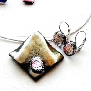 NEMESACÉL!  Bronzos rózsafény ékszerszett, ajándék névnapra születésnapra. - ékszer - ékszerszett - Meska.hu