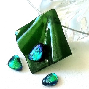 NEMESACÉL!  Kék-zöld fények, ajándék névnapra születésnapra. - ékszer - ékszerszett - Meska.hu