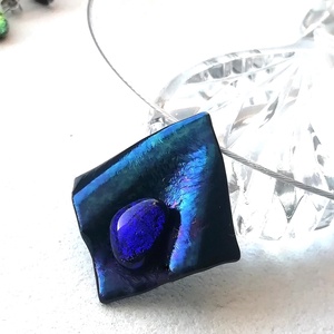 NEMESACÉL!  Kék metál fények, ajándék névnapra születésnapra. - ékszer - ékszerszett - Meska.hu