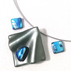 NEMESACÉL!  Kék-metál fények, ajándék névnapra születésnapra. - Meska.hu