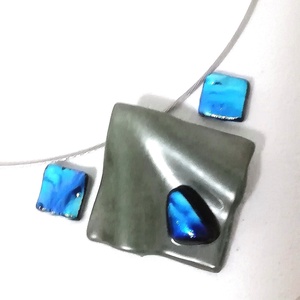 NEMESACÉL!  Kék-metál fények, ajándék névnapra születésnapra. - ékszer - ékszerszett - Meska.hu