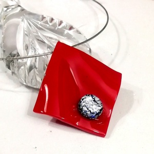 Ezüstös piros trendi ékszerszett, ajándék névnapra, születésnapra. - ékszer - ékszerszett - Meska.hu