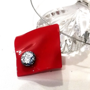 Ezüstös piros trendi ékszerszett, ajándék névnapra, születésnapra. - ékszer - ékszerszett - Meska.hu