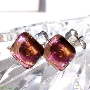  Őszi ragyogás bíborfényben nyaklánc, ajándék fülbevalóval, névnapra, születésnapra. - ékszer - ékszerszett - Meska.hu