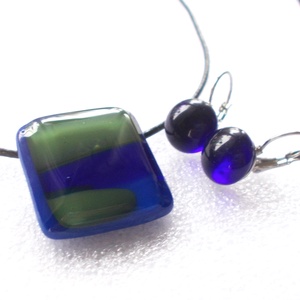 Kék-zöld ékszerszett, névnapra, születésnapra. - ékszer - ékszerszett - Meska.hu