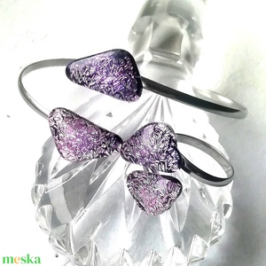 NEMESACÉL! Exkluzív kékes-pink karkötő és gyűrű - ékszer - ékszerszett - Meska.hu