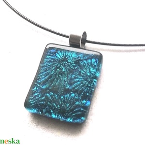 NEMESACÉL!  Kék csillagok, dichroic nyaklánc. - Meska.hu