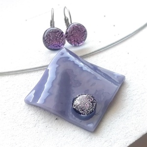 Levendula trendi ékszerszett, ajándék névnapra, születésnapra. - ékszer - ékszerszett - Meska.hu