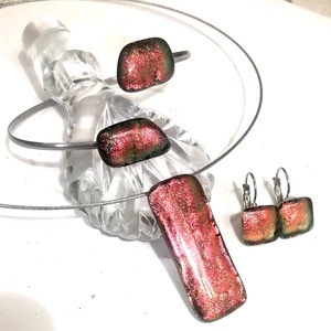 NEMESACÉL!  Naplemente exkluzív ékszerszett, Ékszer, Karkötő, Kézfej karkötő, Ékszerkészítés, Üvegművészet, MESKA